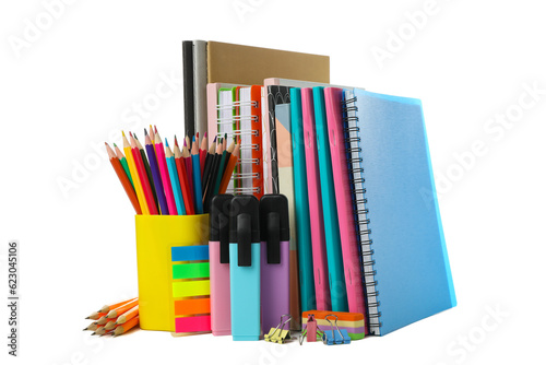 PNG,different school supplies, isolated on white background