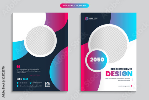 Creative Corporate Business Brochure Book Cover Design Template in A4. Can be adapted to Brochures, Annual Reports, magazines, posters, Business presentations, portfolios, flyers