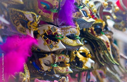 venetian mask for annual carnival in the italian city 