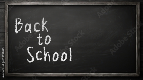 back to school chalkboard black desk for education