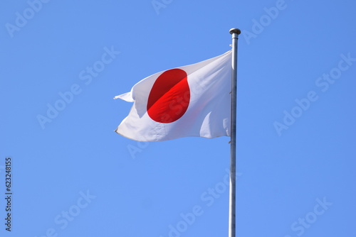 はためく日本の国旗