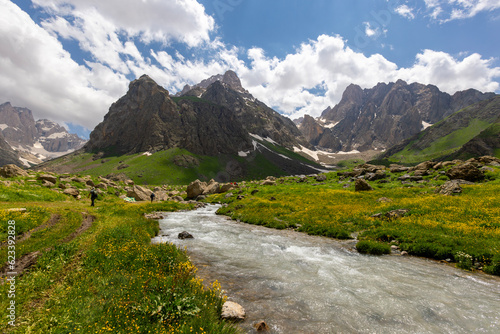 cilo mountains, hakkari, high mountains and clouds, valley of heaven and hell