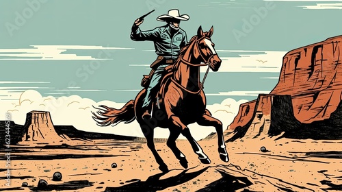 cowboy riding a horse