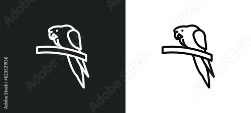 aw on a branch icon isolated in white and black colors. aw on a branch outline vector icon from culture collection for web, mobile apps and ui.