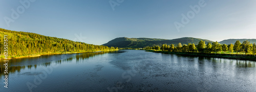 Lachsfluss Namsen in Namdalen in Norwegen