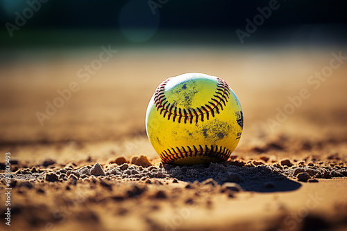 Softball Baseball. team sport with a ball, Fast pitch, Slow pitch, An energetic game of bat and ball, glove. Teamwork, sportsmanship, Entertainment on the outside.
