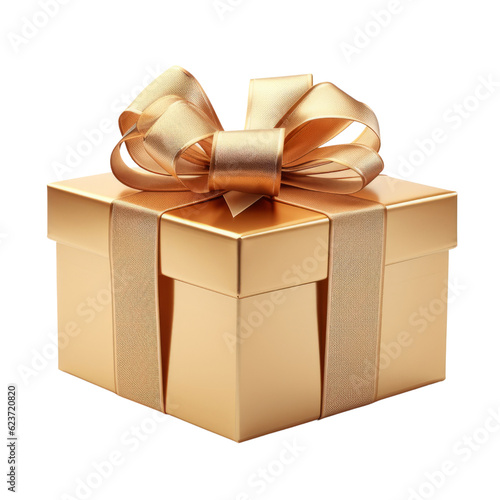 gift box isolated on transparent background cutout