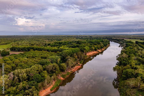 Clouds building over the Daly River