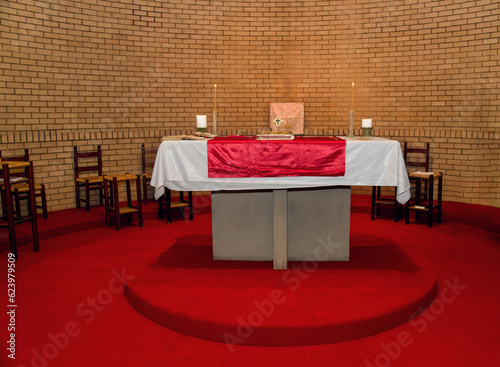 anglican church altar in a church in africa Botswana