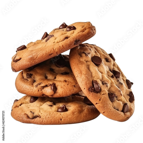 Cookies with chocolate chips clip art