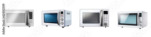 Microwave clipart collection, vector, icons isolated on transparent background