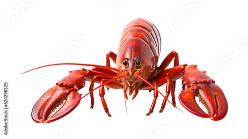 Lobster in transparent white background