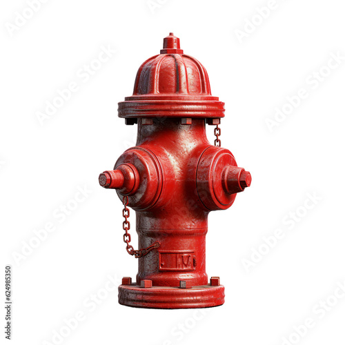 Fire hydrant. isolated object, transparent background