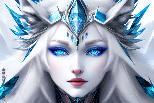 queen of winter-goddess mode on. Generative AI