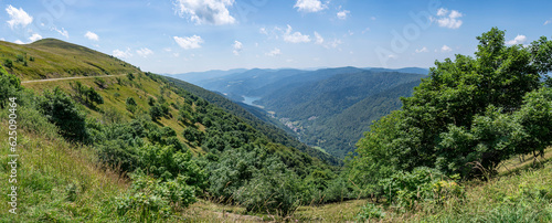 panorama of the vosges, grand est, france