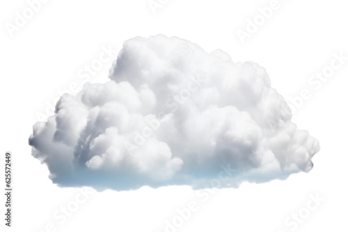 white cloud isolated on white