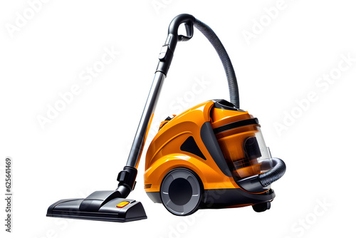 Vacuum cleaner on a transparent background. png file. Generative AI