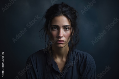 sad woman - depression, ai generated