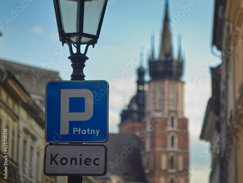 Znak płatny parking