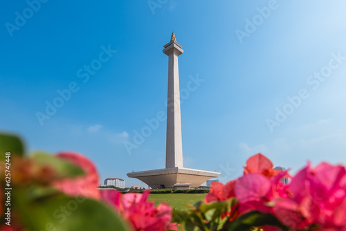 Scenery of Merdeka Square located in the center of Jakarta, Indonesia