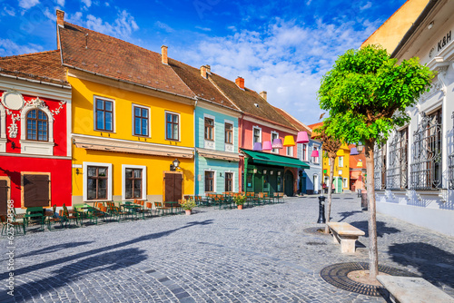 Szentendre, Hungary. Fo Ter of historical city, Danube riverbank, Budapest.