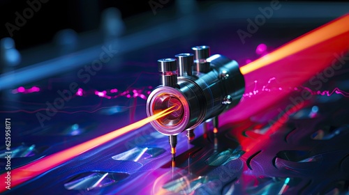 laser diode integrated into a circuit board.