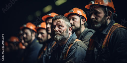 group of coal mine workers