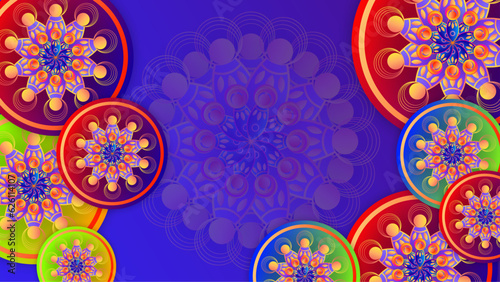 Beautiful Diwali Festival Banner Background Design in India