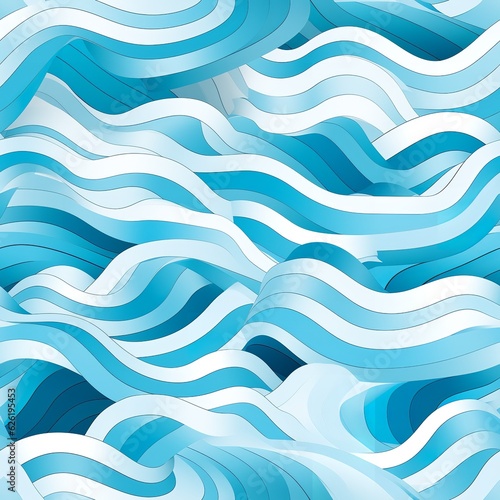 seamless pattern abstract blue waves