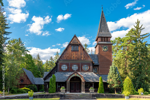 Cemetery chapel of the southwest churchyard Stahnsdorf a famous woodland- and celebrity cemetery in the federal state of Brandenburg in the south of Berlin