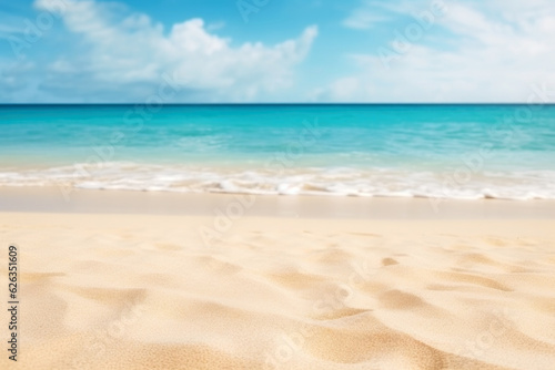 Beautiful tropical beach and sea background with copy space for your text