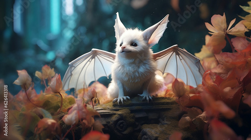 cute white bat