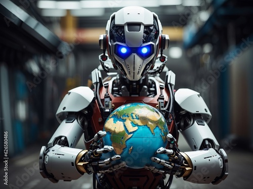 Robot controls the world