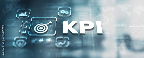 KPI key performance indicator business technology concept on virtual screen