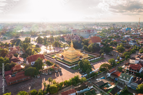 Wat thatluang Gold stupa, Vientiane, laos