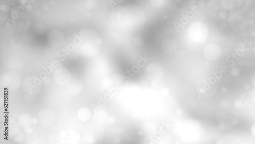 silver gray bokeh fervent gentle forms background - abstract 3D rendering