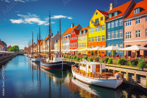 Copenhagen travel destination. Tour tourism exploring.