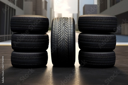 stack of tires