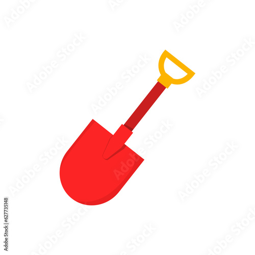 red shovel with good quality and good design