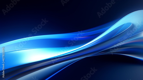 A close-up of a vibrant blue wave against a dramatic black backdrop