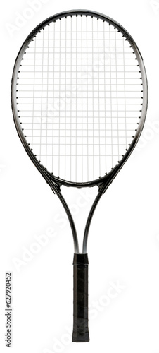 Tennis racket isolated on white background, Tennis racket sports equipment on white With png file.