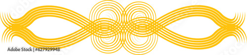 Digital png illustration of yellow spiral shapes on transparent background