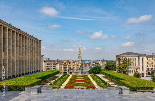 The Mont des Arts, meaning Hill or Mount of the Arts, is an urban complex and historic site in central Brussels, Belgium, includes a beautiful public garden.