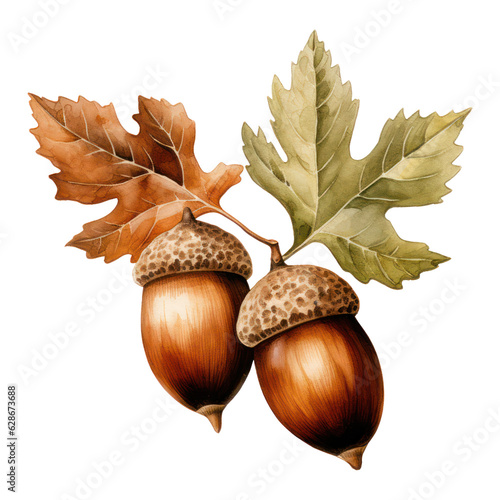 Autumn Acorn Clipart