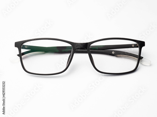 picture of a black eye glasses isolated