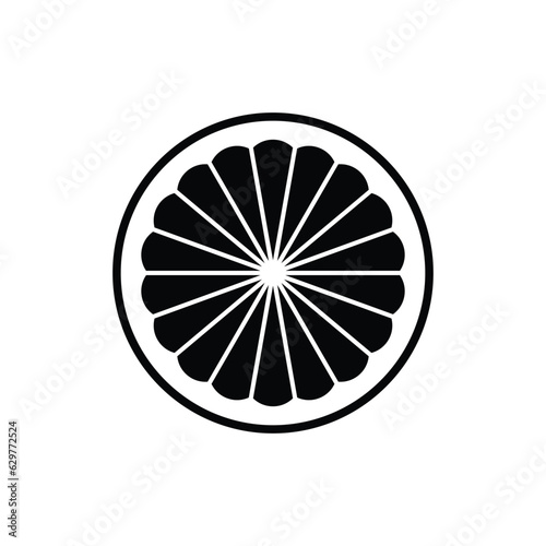 Japanese Kamon icon design. isolated on white background. vector illustration