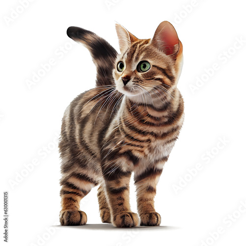 cute kitten on transparent background