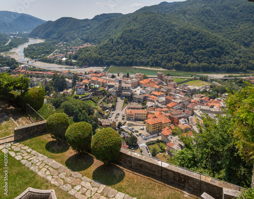 Varallo - The town from Basilica del Sacro Monte.