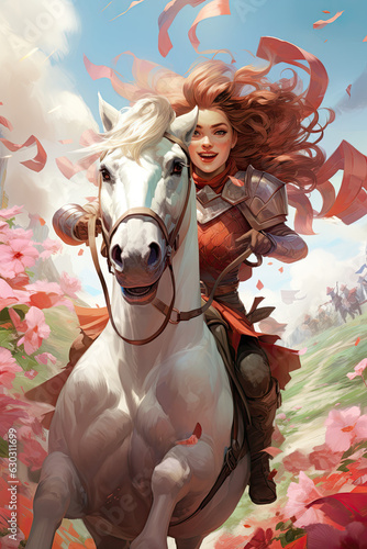 "Brave Centaur Guardian of Ancient Ruins" , Playing card/RPG illustration