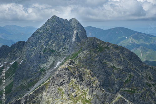 view of the Świnica from Granaty